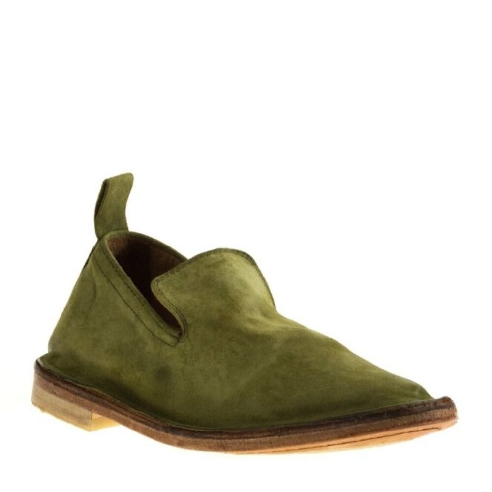 MOMA Suede Green Moccassin